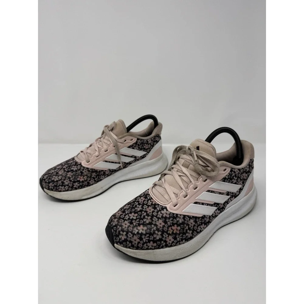 Adidas Women's Shoes Cloudfoam Light Pink Flower Print Size 5 Sneakers - Picture 4 of 9